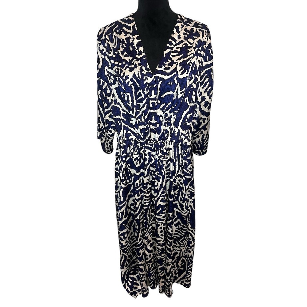 NIC+ZOE Midi Tropical Vacation Print Dress Women Size‎ XXL - Picture 2 of 9